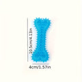 Non-Vocal Spiked Bone Toy for Small Dogs