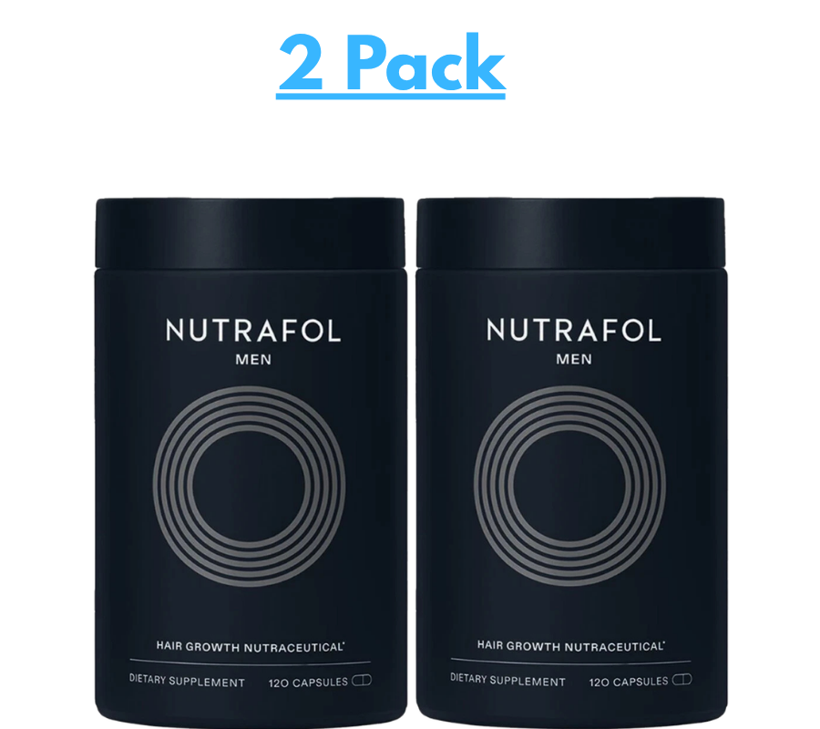 2  Pack Nutrafol Men Hair Growth Nutraceuticals Dietary Supplement 120 Capsules