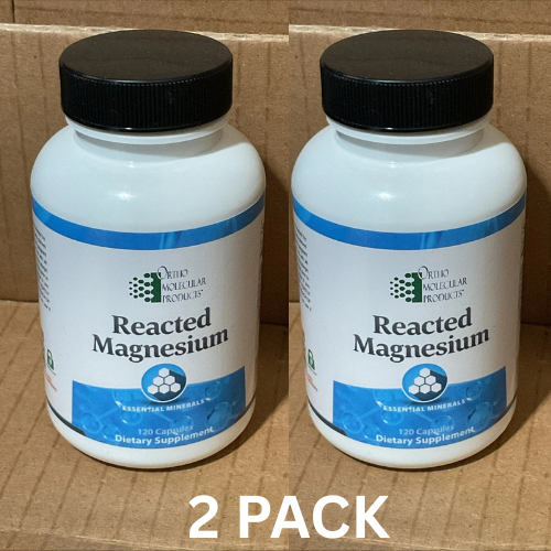 Ortho Molecular Products Reacted Magnesium 120Capsules (2 PACK)