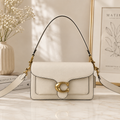 COACH CH857 Tabby 26 Shoulder Bag White Leather Crossbody Outlet New