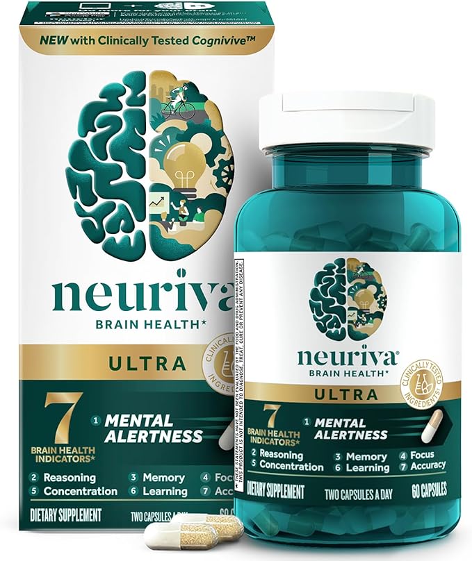Brain Health Support Formula | Cognitive Wellness & Mental Performance Supplement | 60 Capsules