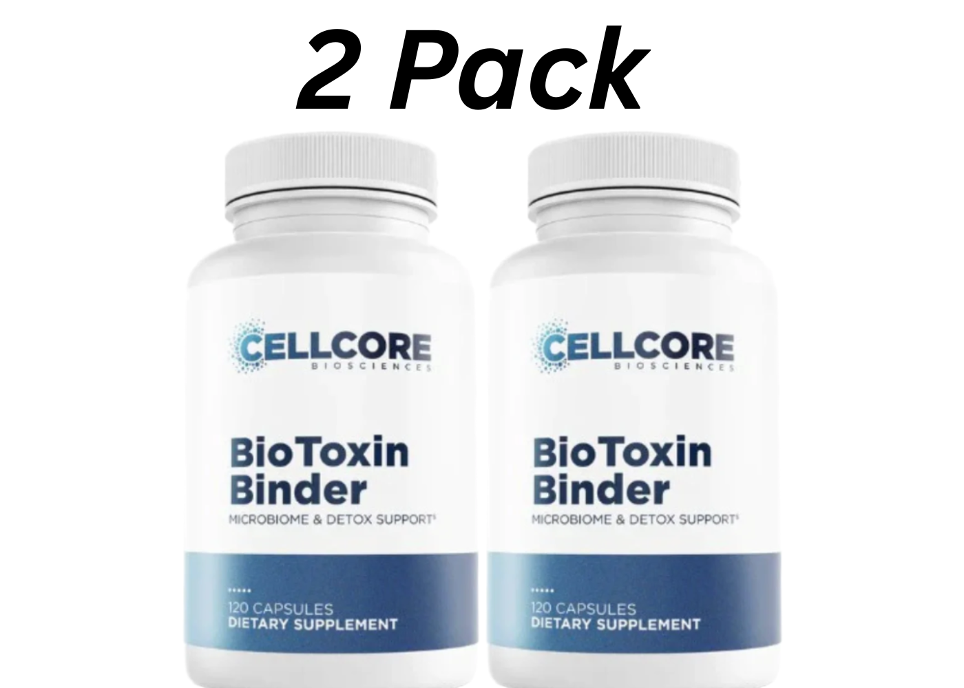 2 Pack Cellcore Bio Toxin Gut Health &amp; Detox Support Supplement | 120 Capsules