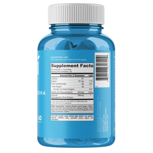 Goli Ashwagandha Vitamin D Gummy - 60 Count