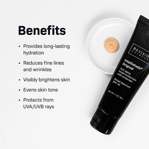 Tinted Moisturizer with SPF 45 for Sun Protection, Hydration & Even Skin Tone | Anti-Aging Skincare Formula (1.7 oz)