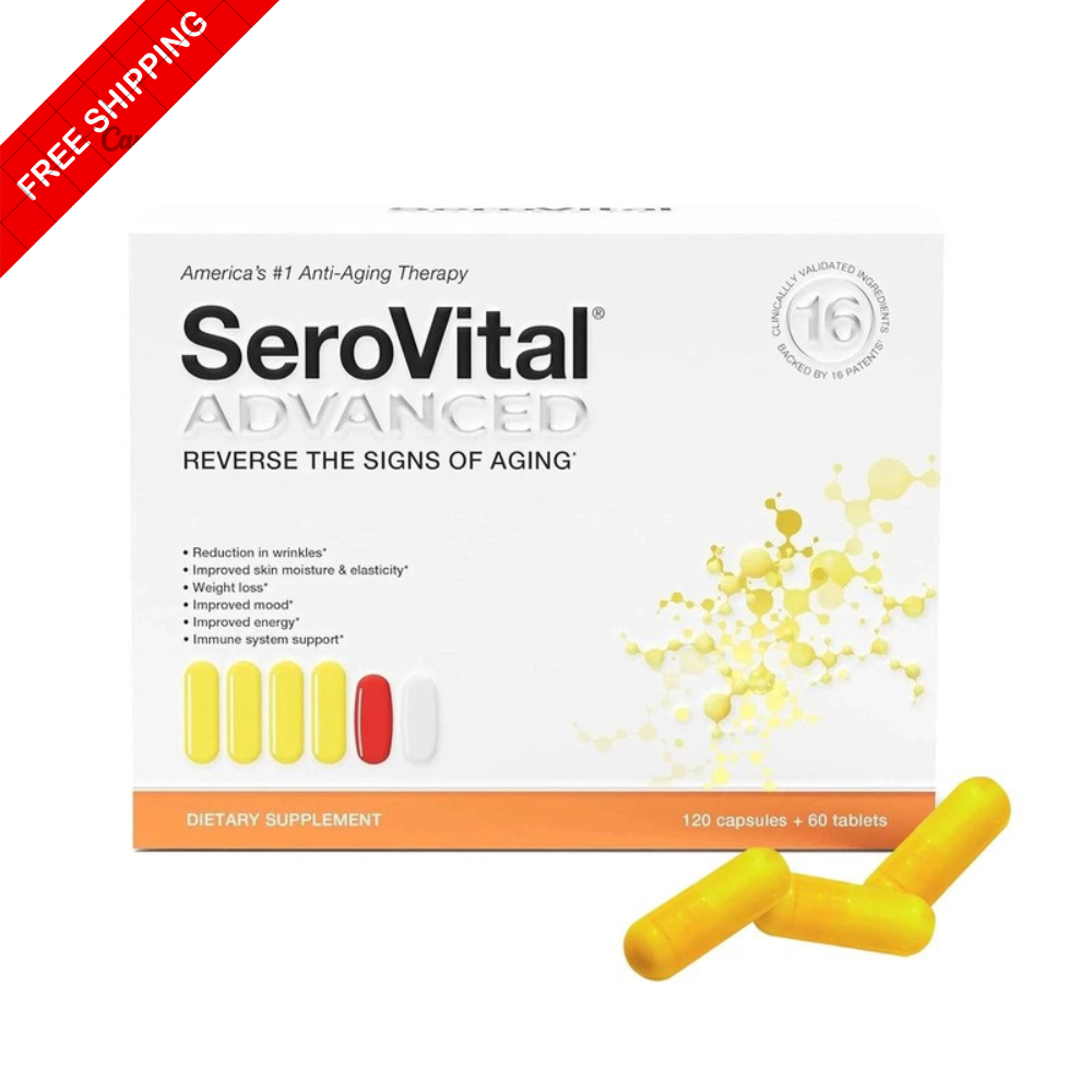 SeroVital Advanced. Anti Aging. 180 Count (120 Capsules + 60 Tablets)-