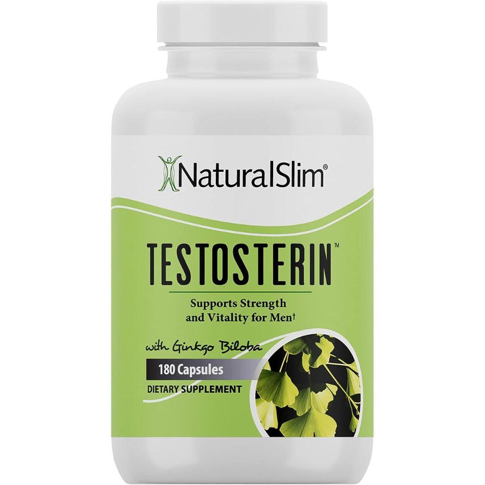 NaturalSlim Natural Testosterone Booster for Men - Male Enhancing Supplement