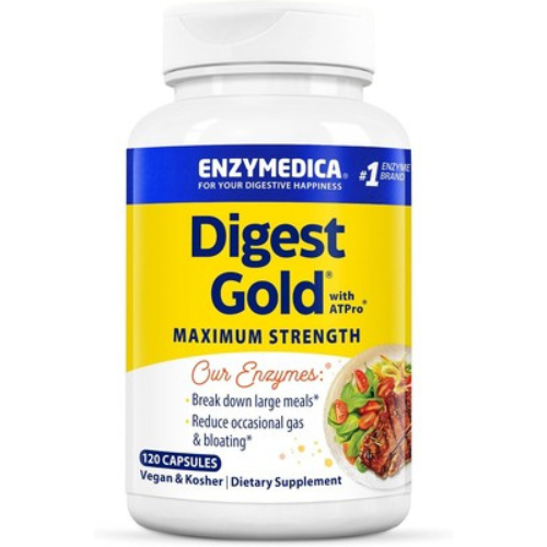 Enzymedica Digest Gold 240 Capsules, Digestion, Energy, Indigestion, Bloating