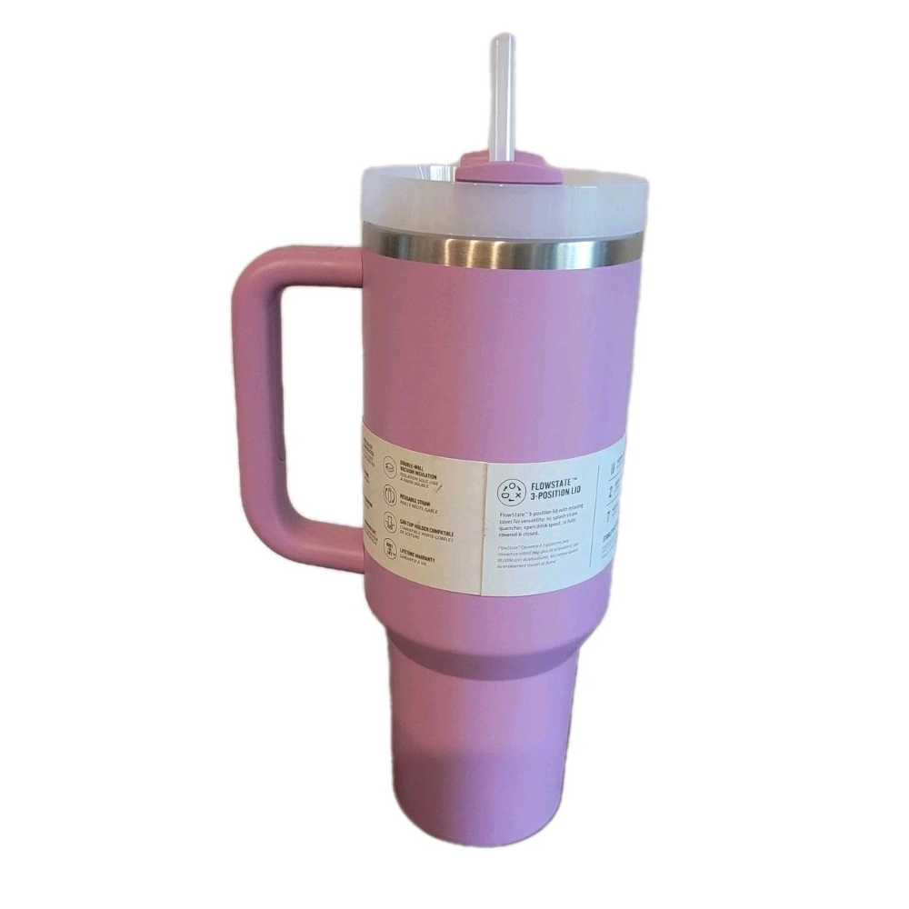STANLEY 40oz FlowState Quencher H2.0 Lilac Tumbler Handle