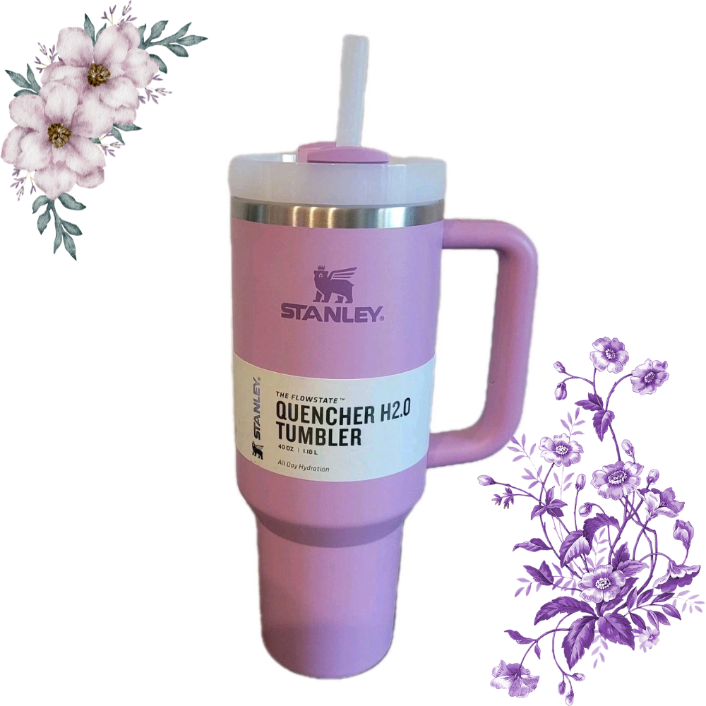 STANLEY 40oz FlowState Quencher H2.0 Lilac Tumbler Handle
