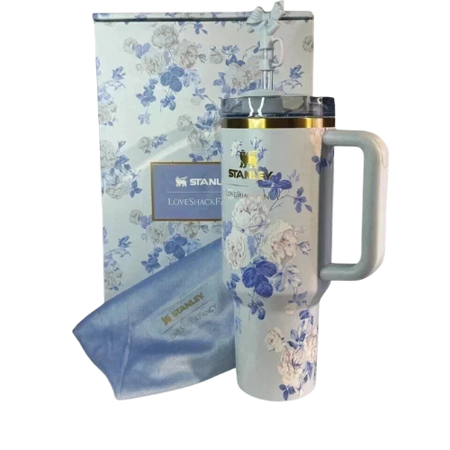 The Stanley x LoveShackFancy Quencher | 40 OZ Everblooming Rosettes