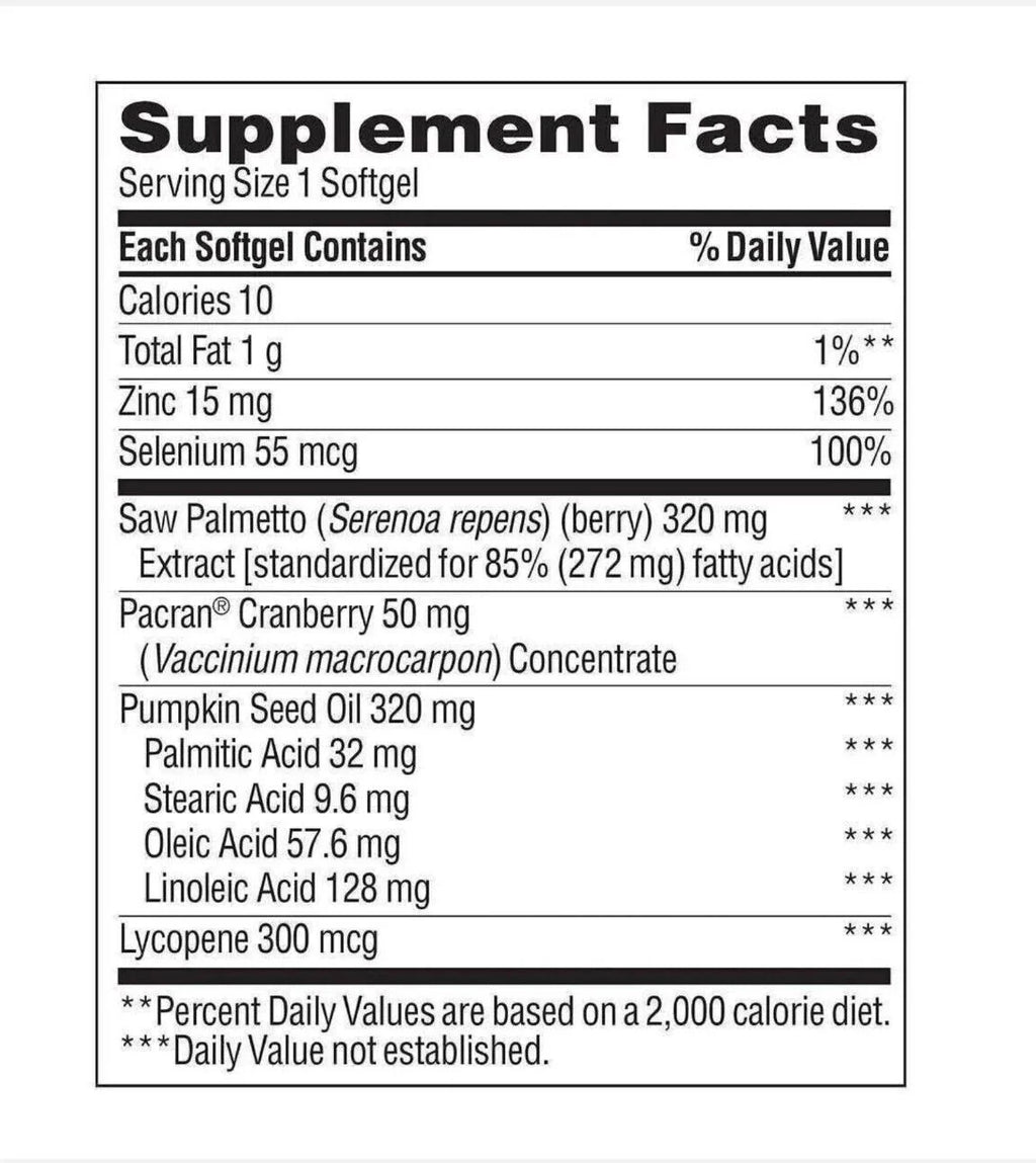 Trunature 644585 Prostate Plus Health -250 Softgels