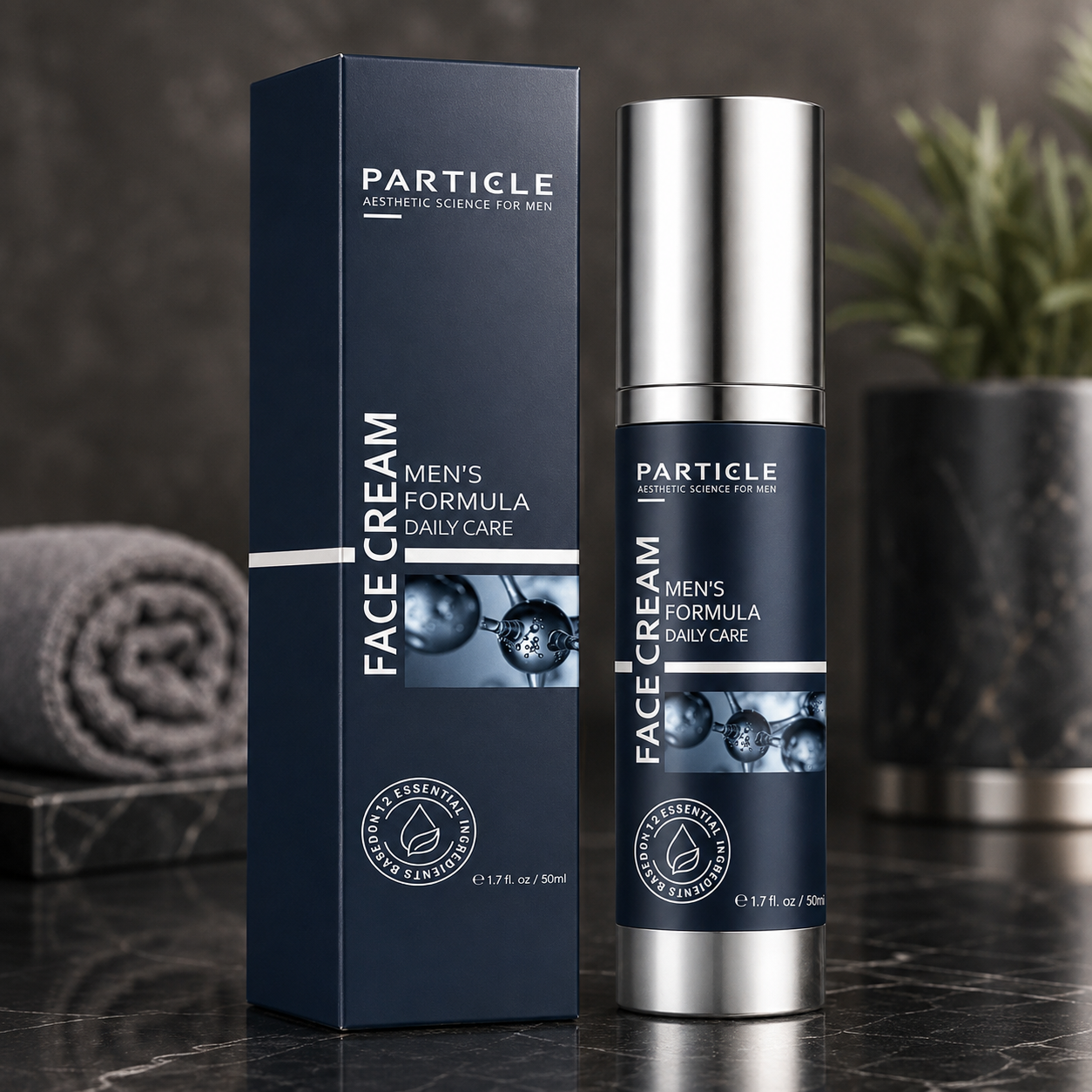 Particle Face Cream For Men All in One Fixes Eye Bags Dark Spots Wrinkles