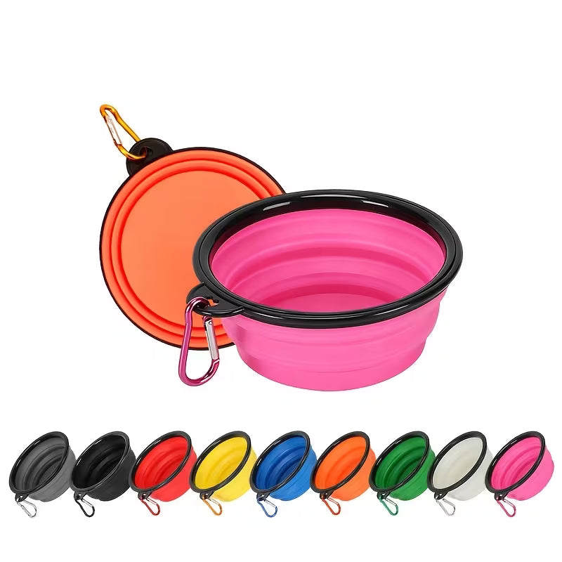 Pet Supplies Folding Bowl Portable Pet Folding Bowl Travel Dog Bowl Dog Bowl Dog Pot Dog Food Tool Dog Food Cat Food Bowl Water Bowl Telescopic Dog Bowl