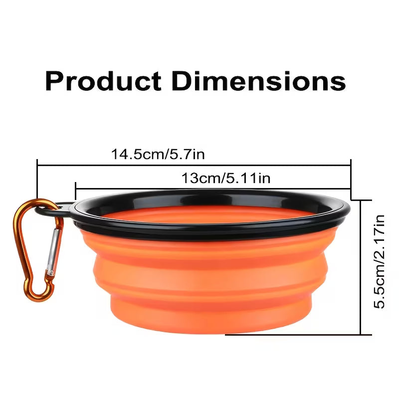 Pet Supplies Folding Bowl Portable Pet Folding Bowl Travel Dog Bowl Dog Bowl Dog Pot Dog Food Tool Dog Food Cat Food Bowl Water Bowl Telescopic Dog Bowl
