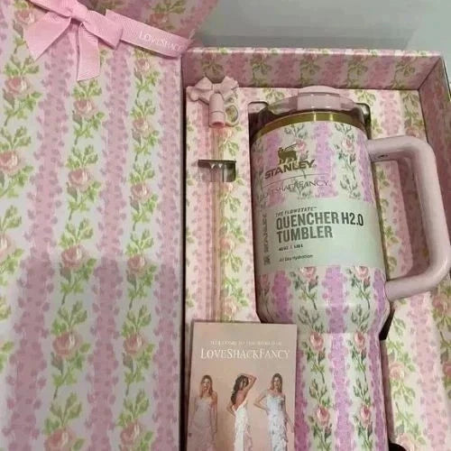 Stanley X Love Shack Fancy 40Oz Quencher Tumbler – Blooming Heirloom Edition