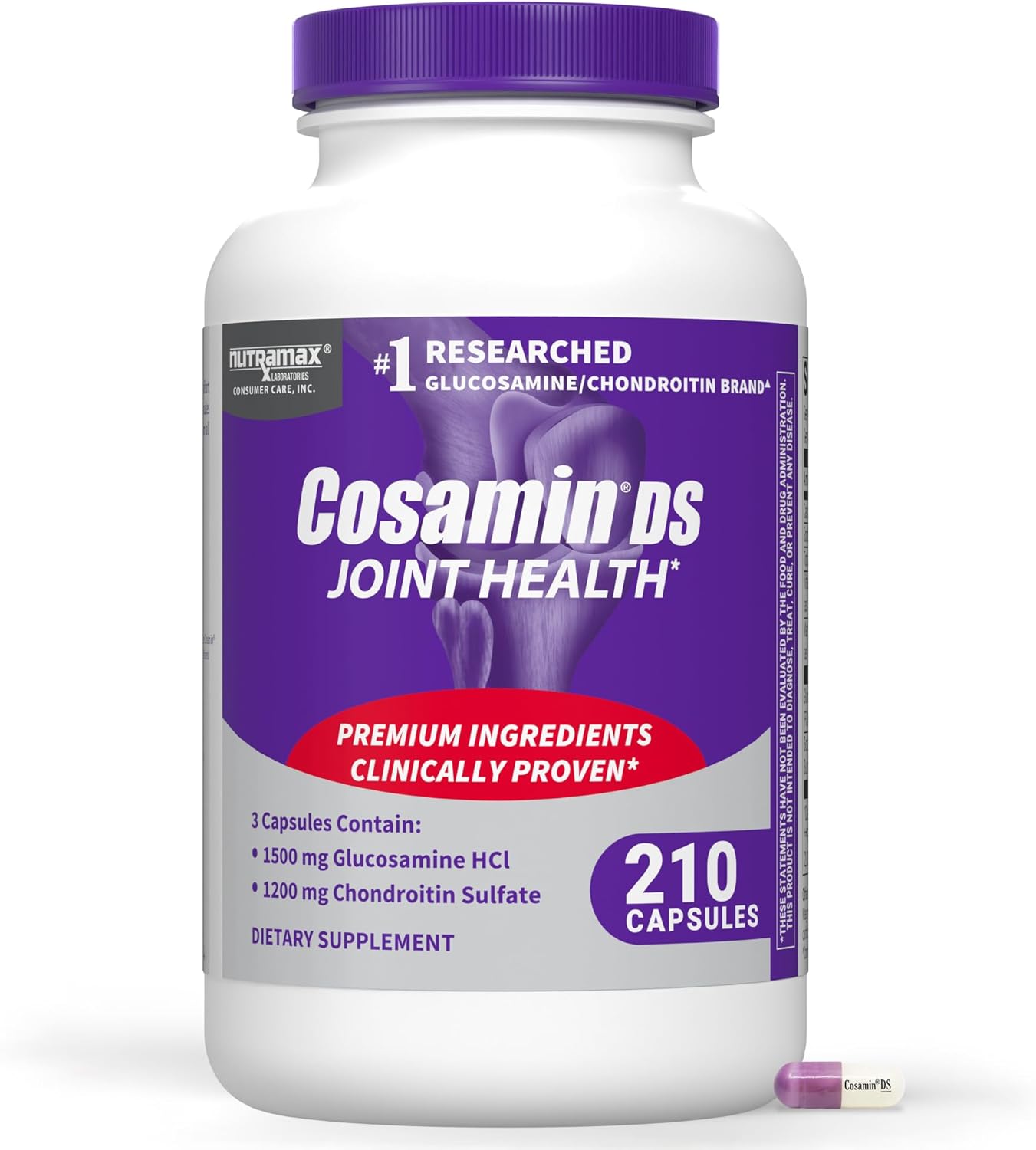 Cosamin DS Joint Health Supplement – Glucosamine & Chondroitin Formula | 210 Capsules