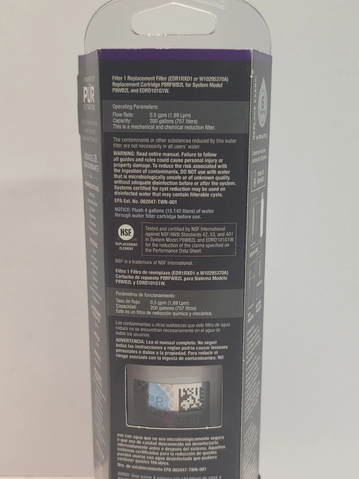EveryDrop Filter #1 Refrigerator Ice and Water Filter Replacement