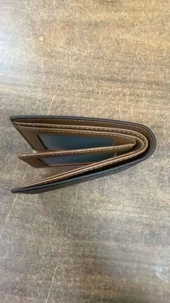Louis Vuitton Brown Logo Bifold Men's Wallet Folding- Free Shipping