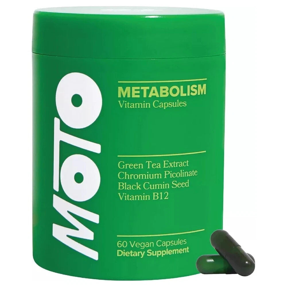 O Positiv Moto Women's Metabolism Support - Energy, Curb Cravings, 60 Vegan Caps