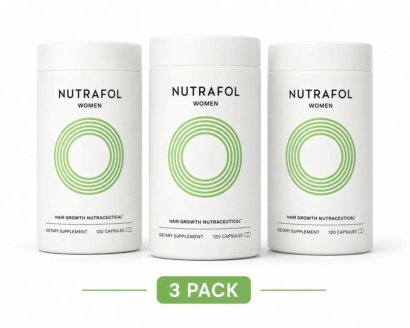 Pack of 3 Women’s Hair Growth Supplement 360 Caps – Fast Shipping Ages 18 - 44