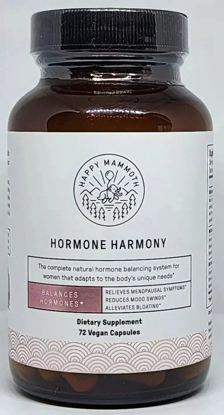 Happy Mammoth Hormone Harmony Natural Hormonal Support for Women 72 Capsules